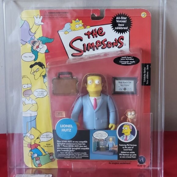 GRADED AND SEALED, 2002, THE SIMPSONS, LIONEL HUTZ, INTELLITRONIC ACTION FIGURE! - Picture 1 of 6